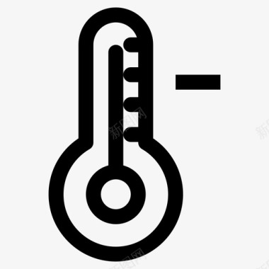 温度计冷冷温度图标图标