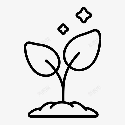 生长植物生态环境图标svg_新图网 https://ixintu.com 树木 环境 生态 生长植物