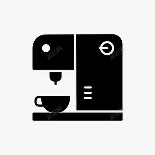 浓缩咖啡机电器雕刻机图标svg_新图网 https://ixintu.com 咖啡机 浓缩 电器 雕刻机