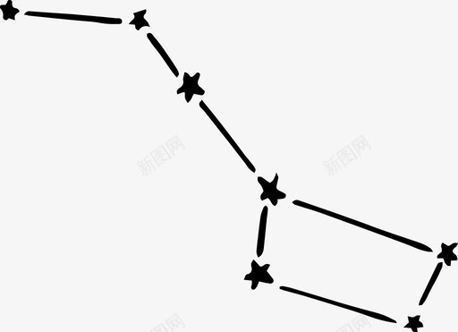 星座图占星术手绘图标svg_新图网 https://ixintu.com 占星术 太空 恒星 手绘 星座
