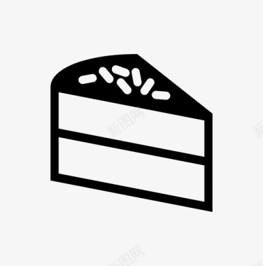 生日蛋糕甜点洒图标图标