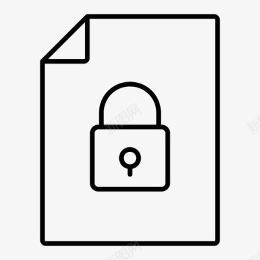 锁文件私人图标图标