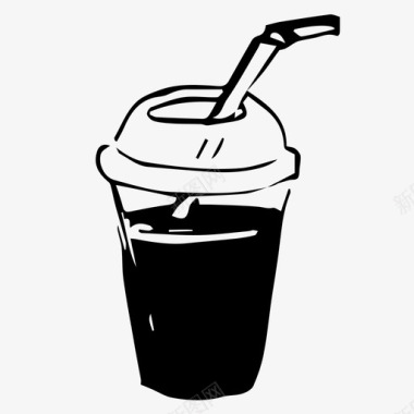 冰咖啡饮料新鲜图标图标