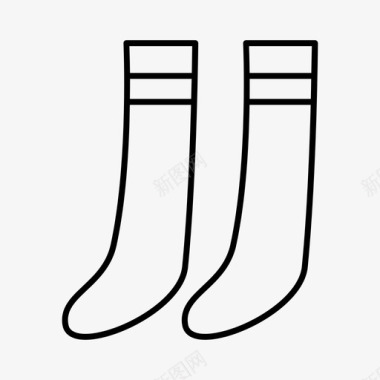 袜子衣服鞋类图标图标