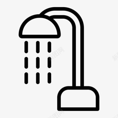 淋浴洗澡游泳图标图标