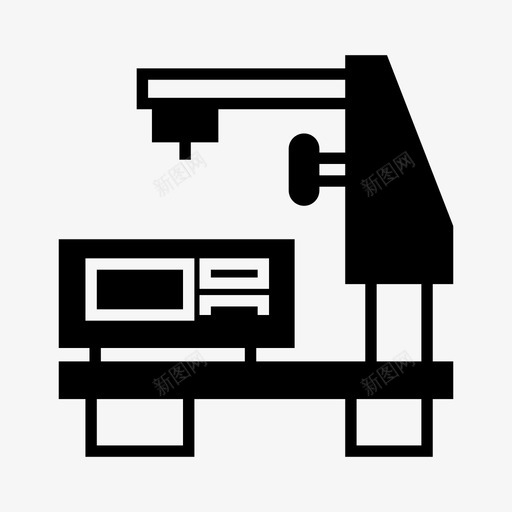 cnc自动工厂图标svg_新图网 https://ixintu.com cnc 工厂 机器 机器人 机械 自动