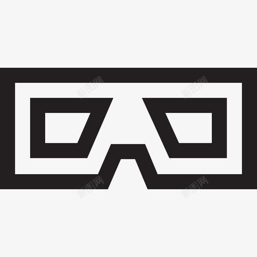 3d眼镜媒体技术20线性图标svg_新图网 https://ixintu.com 3d 媒体 技术 眼镜 线性