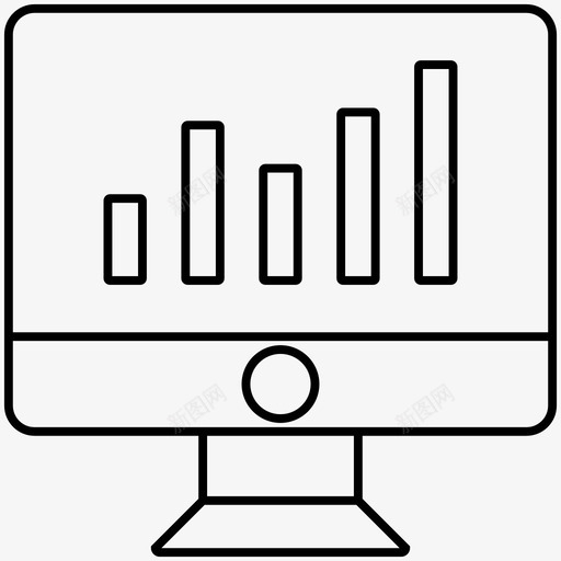 图表分析lcd图标svg_新图网 https://ixintu.com lcd 分析 图表 屏幕 银行和金融图标2019