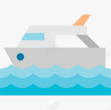 2号运输船扁平图标图标