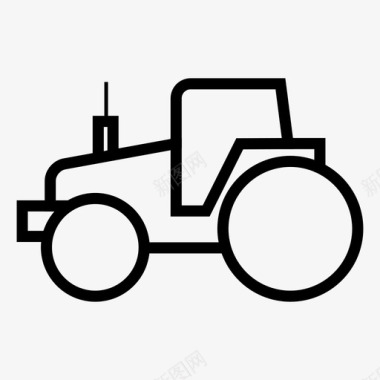 拖拉机农场农业图标图标