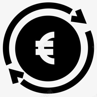 欧元营销商业货币图标图标
