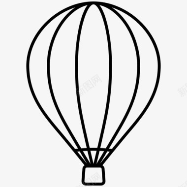 气球漂浮飞行图标图标