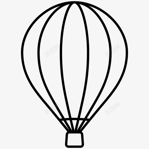 气球漂浮飞行图标svg_新图网 https://ixintu.com 大纲 气球 漂浮 车辆 运输 飞行