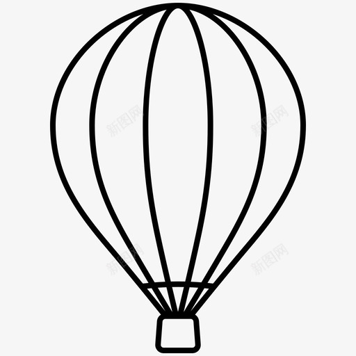 气球漂浮飞行图标svg_新图网 https://ixintu.com 大纲 气球 漂浮 车辆 运输 飞行