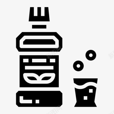 漱口水清洁卫生图标图标