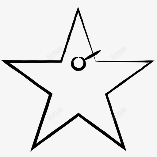 星星装饰元素图标svg_新图网 https://ixintu.com 元素 圣诞 星星 涂鸦 装饰