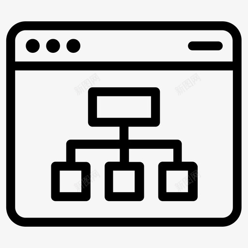 网站地图界面在线图标svg_新图网 https://ixintu.com 在线 地图 界面 结构 网站 网络