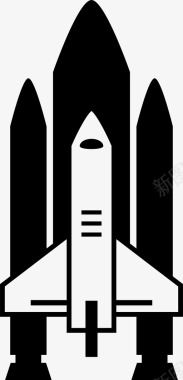 太空火箭航天飞机宇宙飞船图标图标