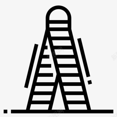 梯子结构114直线图标图标