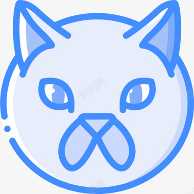胖子猫化身2蓝色图标图标