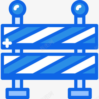 护栏99号结构蓝色图标图标