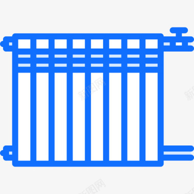 暖气水管工14蓝色图标图标