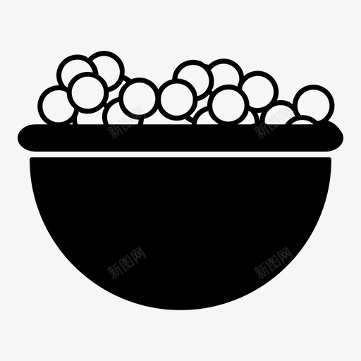 豆子碗食物图标svg_新图网 https://ixintu.com 豆子 豌豆 食物