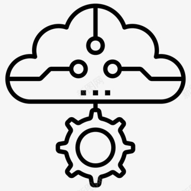 云服务paas云计算云paas图标图标