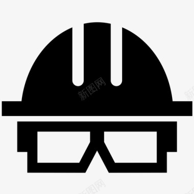 安全帽结构护目镜图标图标