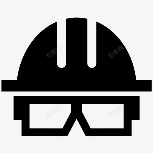 安全帽结构护目镜图标svg_新图网 https://ixintu.com 头盔 安全帽 护目镜 结构 防护装备