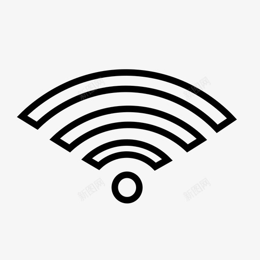 wifi连接互联网图标svg_新图网 https://ixintu.com wifi 互联网 信号 无线 连接 酒店
