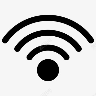 wifi圆圈互联网图标图标