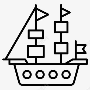 海盗船游戏动作游戏冒险游戏图标图标