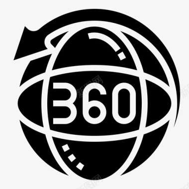360虚拟现实75字形图标图标