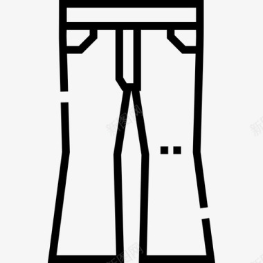 裤子嬉皮士24直线型图标图标
