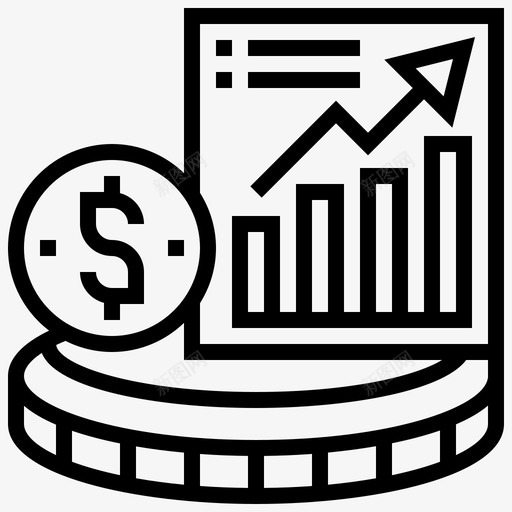 收入会计21线性图标svg_新图网 https://ixintu.com 会计 收入 线性