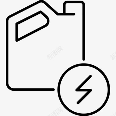 燃料电流电能图标图标