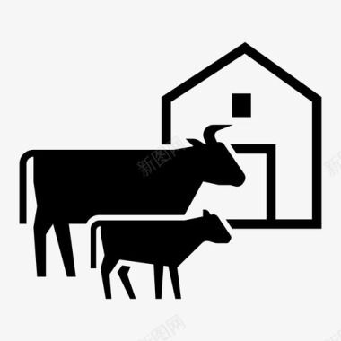 牛牛好管家农场动物小牛牛图标图标
