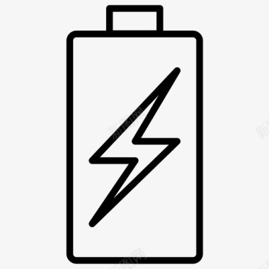 快速充电电池能量图标图标