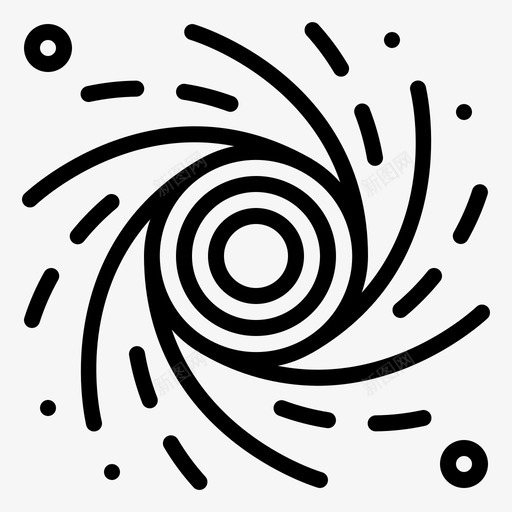 黑洞科学空间图标svg_新图网 https://ixintu.com 宇航员 恒星 时间 科学 空间 黑洞