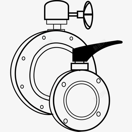 蝶阀svg_新图网 https://ixintu.com 蝶阀