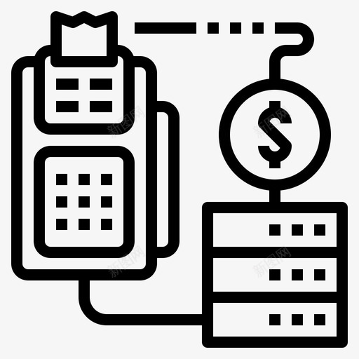交易数据连接资金图标svg_新图网 https://ixintu.com 交易数据 技术 数字银行和金融 资金 连接