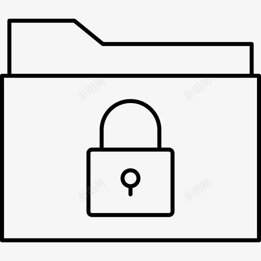 锁目录文件夹图标svg_新图网 https://ixintu.com 保护 商业 图标 文件夹 目录 私人 金融