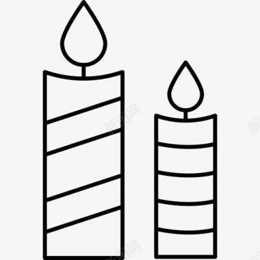 蜡烛火焰万圣节图标图标