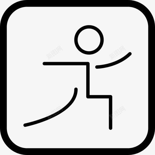 瑜伽锻炼姿势图标svg_新图网 https://ixintu.com 姿势 瑜伽 运动和游戏 锻炼