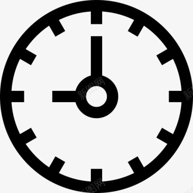 时钟175办公室直线型图标图标