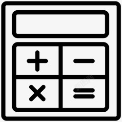 数字计算计算器数字计算编号图标高清图片