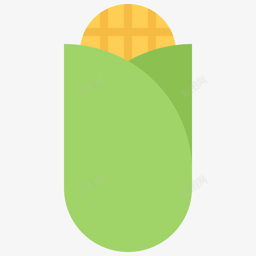 玉米水果和蔬菜40平的图标svg_新图网 https://ixintu.com 平的 水果 玉米 蔬菜