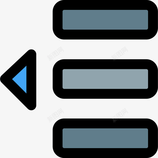 移动对齐和段落3线颜色图标svg_新图网 https://ixintu.com 对齐 段落 移动 颜色