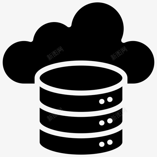 云数据库存储数据中心数据存储图标svg_新图网 https://ixintu.com 人工智能 图标 备份 字形 存储 数据 数据中心 数据库